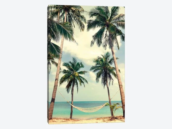 iCanvas Palm Sky III Art by Design Fabrikken Canvas Art Wall Decor ( Floral & Botanical > Tree Art > Palm Trees art)