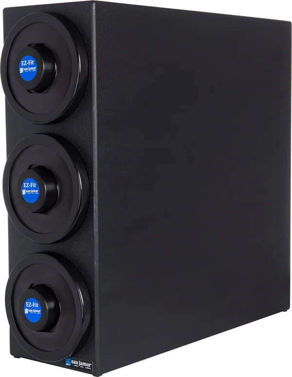 San Jamar Dimension Beverage Center Cabinet - C2903bk, Black