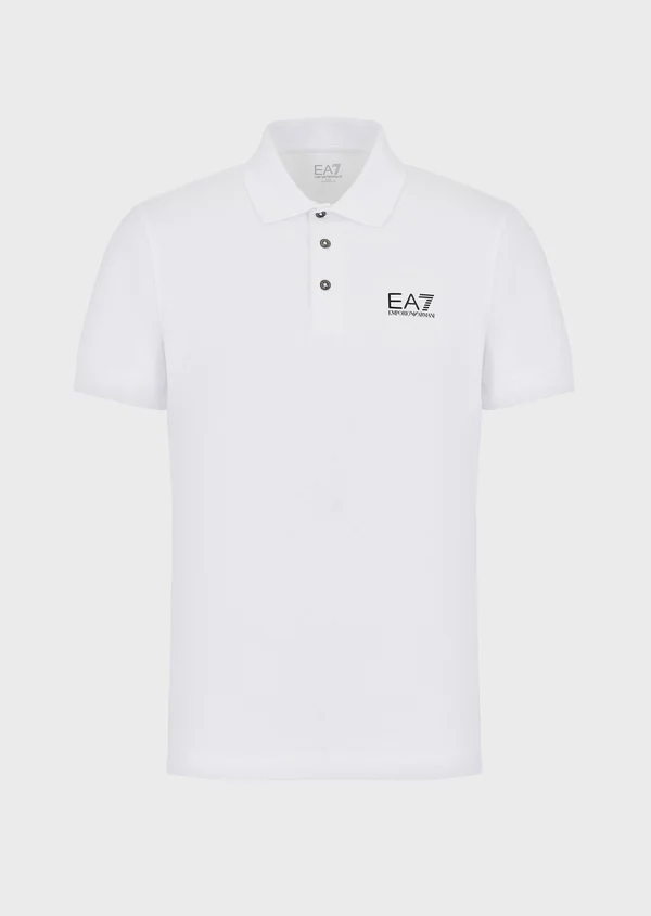 EA7 Core ID Polo Shirt - White - Size S