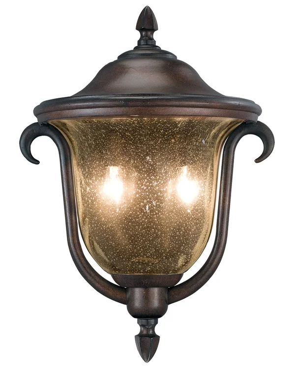 Kalco 9000MB Textured Matte Black Santa Barbara Outdoor 2 Light Medium Porch Light