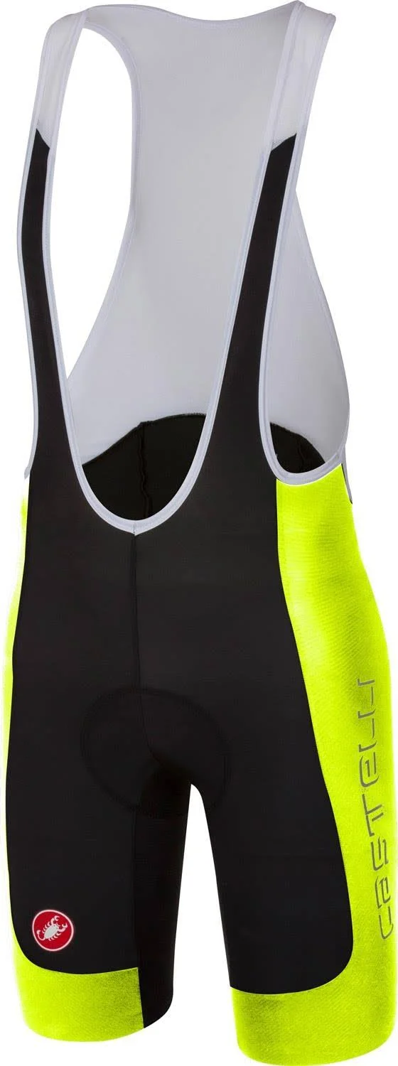 Castelli Evoluzione 2 Bibshort XX-Large Black/Yellow Fluo