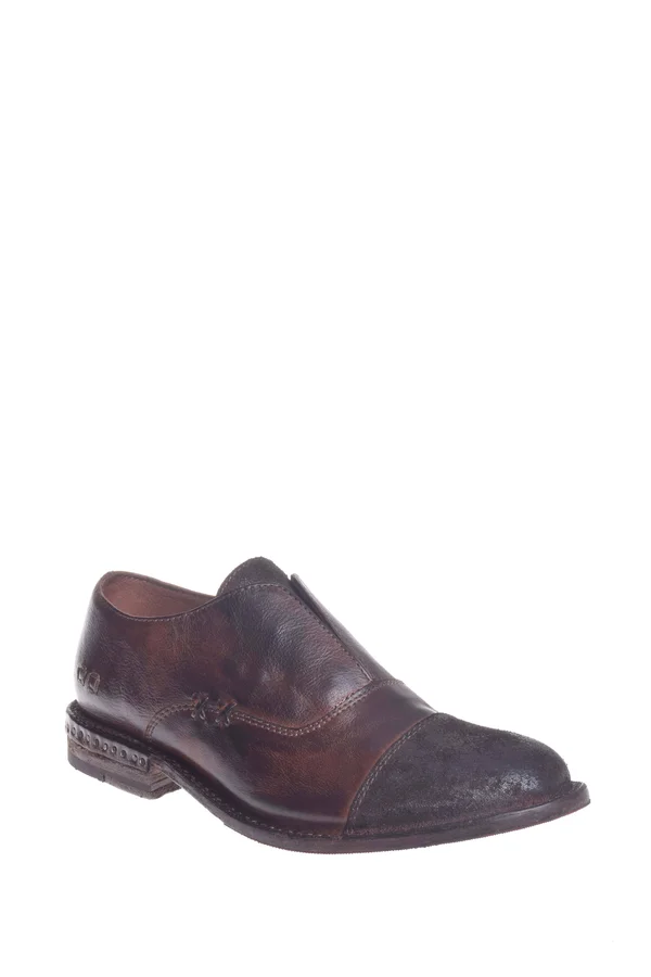 Bed|Stu Rose Women's Leather Slip on 6.5, Teak Dip Dye