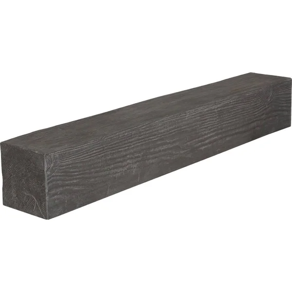 Ekena Millwork MANUSD06X06X36AC 6x22H x 6x22D x 36x22W Sandblasted Faux Wood Fireplace Mantel - Aged Cedar