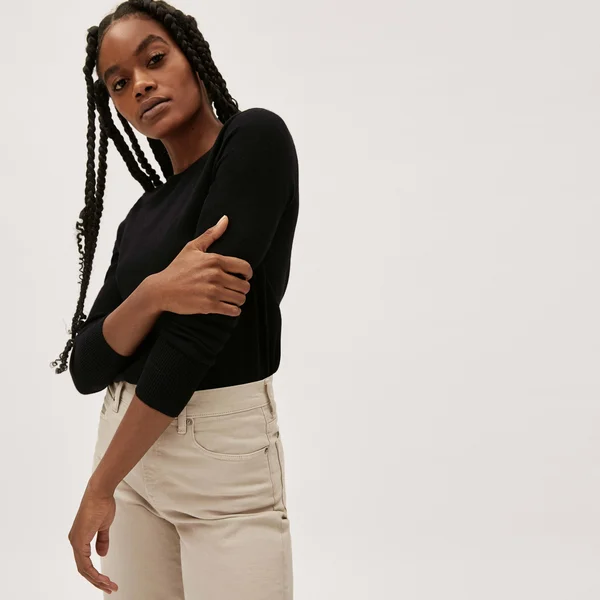 Women's Cashmere Crew Neck Sweater by Everlane in Black - Size Xs
