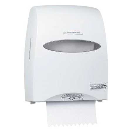Kimberly Clark Sanitouch Hard Roll Towel Dispenser, 12.63 inch x 10.2 inch x 16.13 inch, White KCC09995