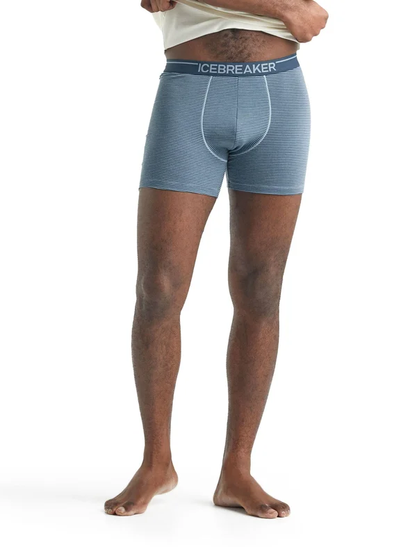 Icebreaker Anatomica Boxers - Men's Gravel - L