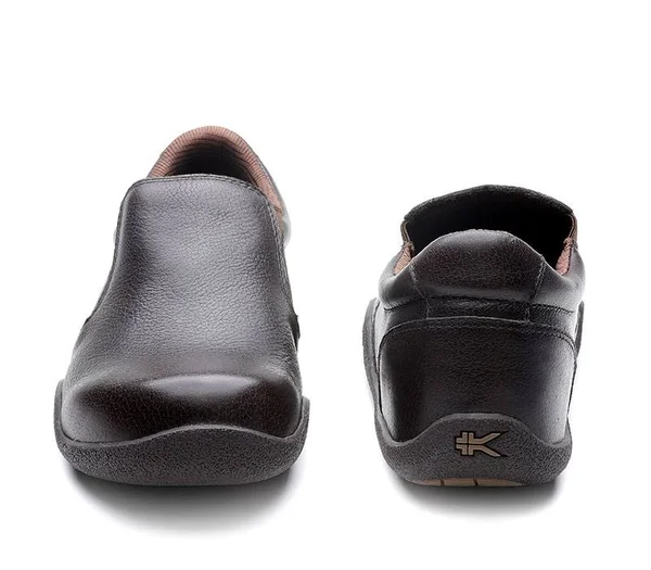Kuru Footwear Men's Kivi Shoes in Espresso Brown Size 12.5, Leather - Best Shoes for Plantar Fasciitis Heel Pain