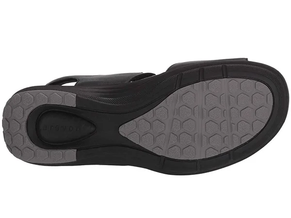 Women's Aravon Beaumont Two Strap Sandal - Size: 8, Black