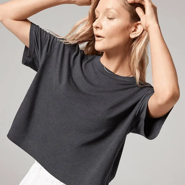 Allbirds Women's TrinoXO Tee - Relaxed Fit, Natural Grey, Size Xs