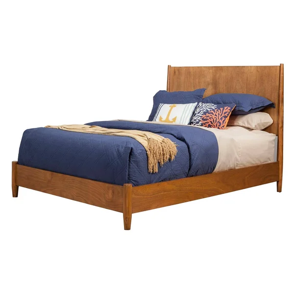 Alpine Furniture Flynn Acorn Queen Panel Bed