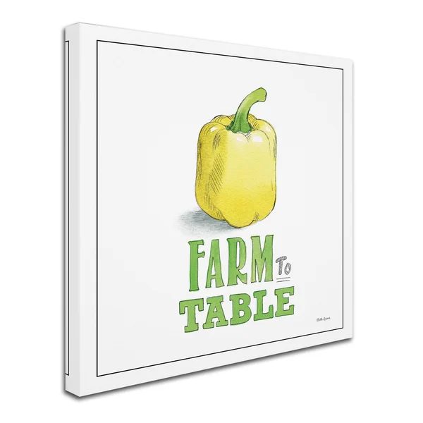 Trademark Fine Art 'Fresh from The Garden VIII No Border Sq' Canvas Art by Beth Grove - Size: 18 x 18