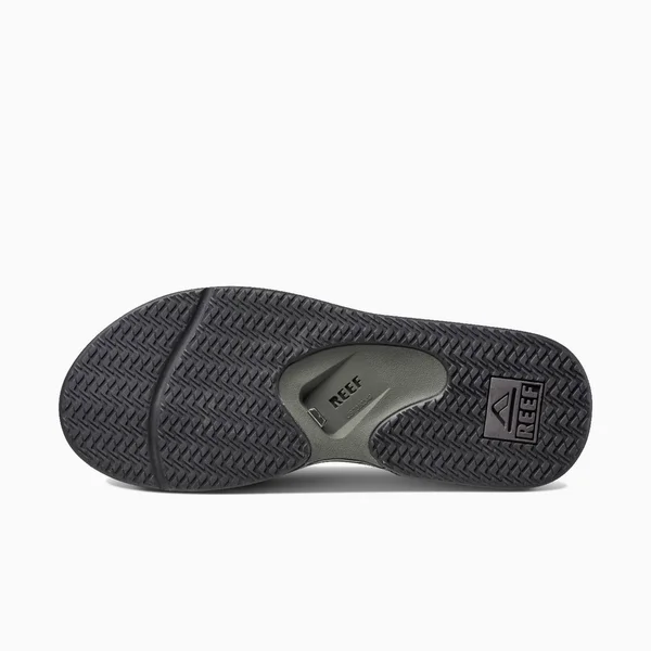 Reef Fanning Flip Flops - Grey/Black, 5