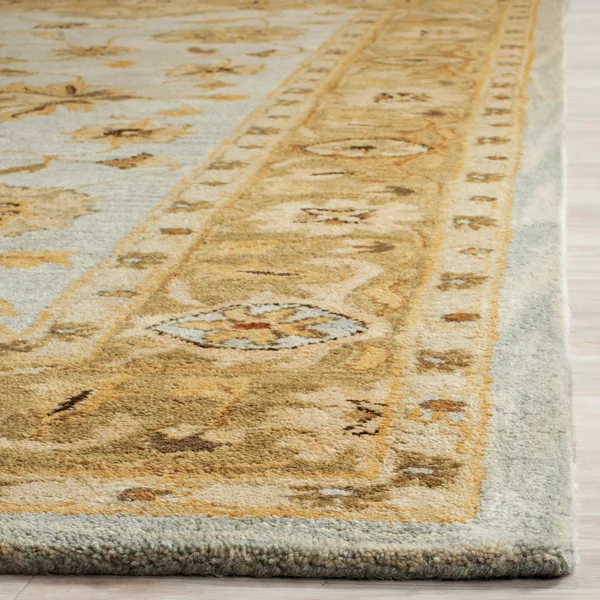 Safavieh Antiquity AT856B 8&3x22 x 11&0x22 Light Blue, Sage Area Rug