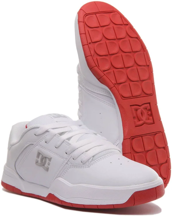 DC Shoes Central in White Red for Men