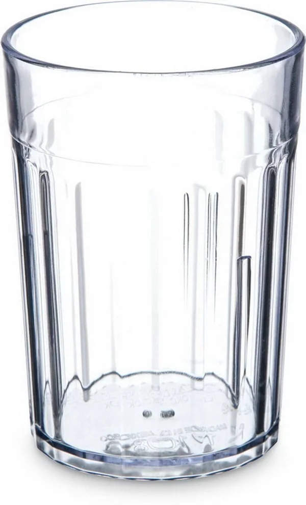 Carlisle 110807 - Bistro Tumbler - 8 oz., Fluted, San, Clear