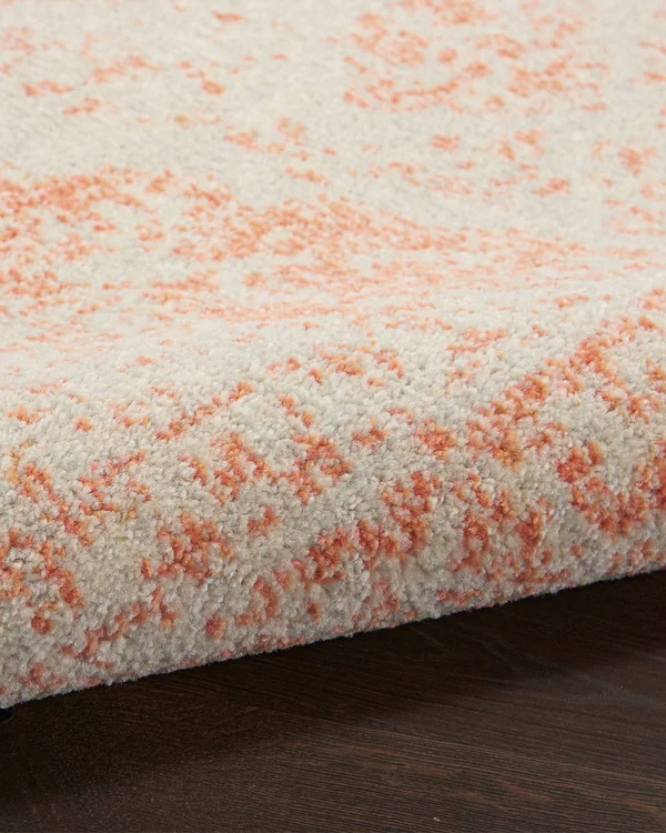 Nourison Tranquil TRA11 Area Rug - Ivory/Pink, 4& x 6&