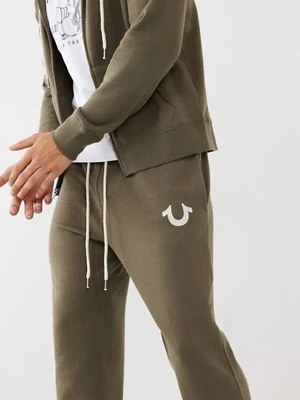 Men's Classic Logo Jogger - Taupe, Size Large, True Religion