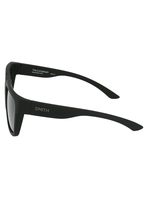 Smith The Comeback 0003-L7 Matte Black Rectangular Sunglasses