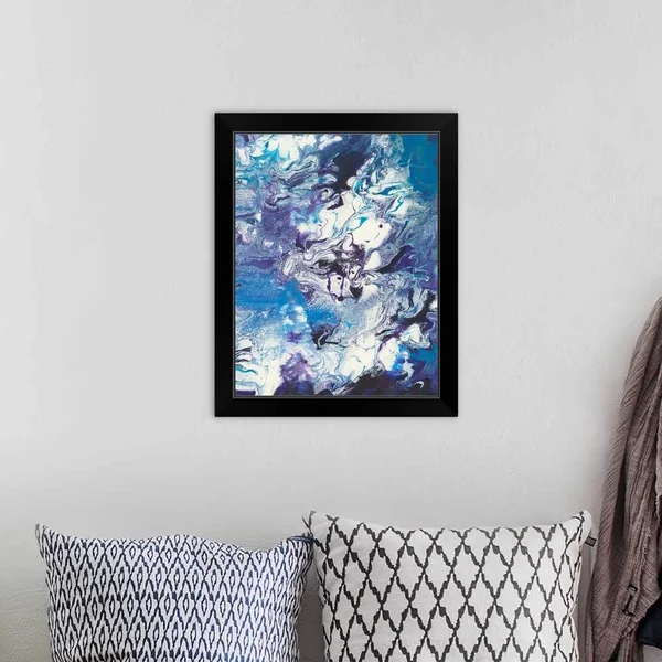 Meandering Mulberry II - Black Framed Wall Art, 16x20, Great Big Canvas