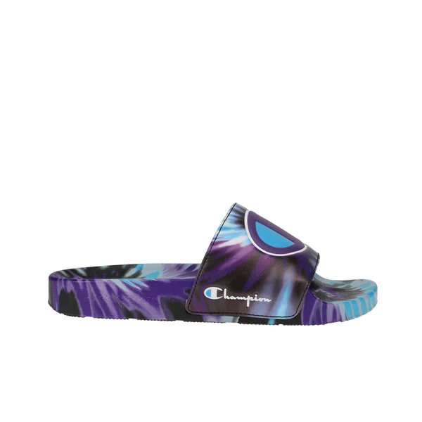 Champion Women's IPO Tie Dye Slides, Black