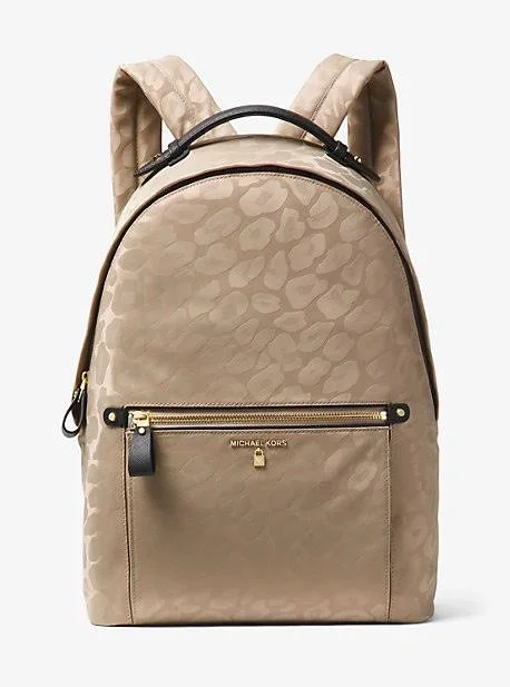 Michael Kors Kelsey Large Nylon Backpack - Truffle Print