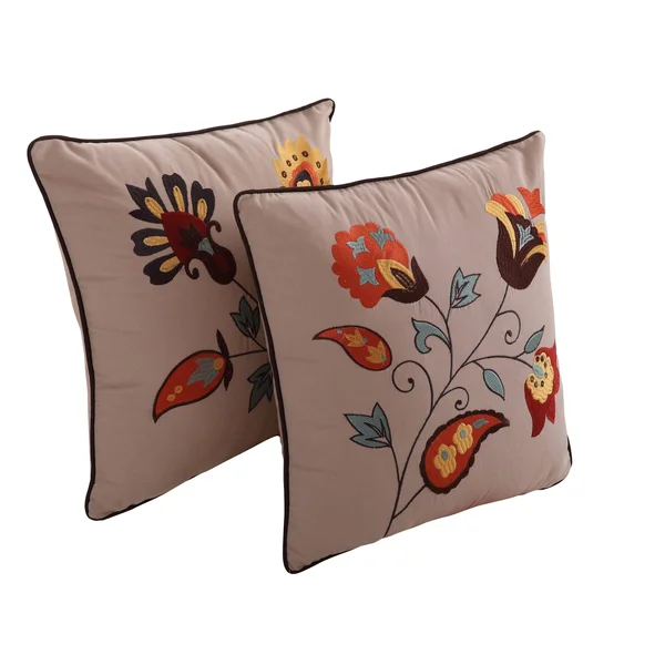 Greenland Home Fashions Sedona Cotton 4-Piece Quilt Set - Brown, Twin
