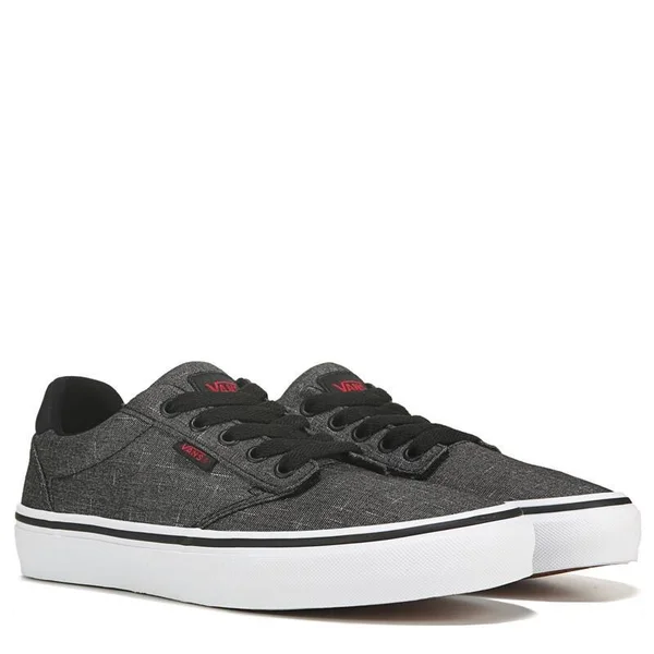 Vans Men's Atwood Deluxe Ultra Cush Sneakers (Black/Red) - Size 11.5 M