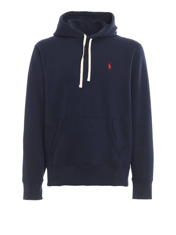 Polo Ralph Lauren Navy Fleece Hoodie - Black - Men