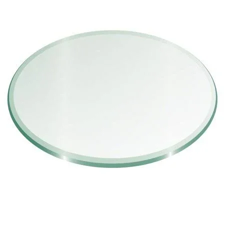 50x22 Round Glass Top 1/2x22 Thick - 1x22 Bevel Edge