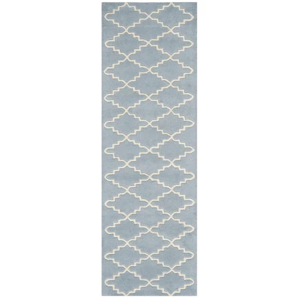 Safavieh 6& x 9& Chatham CHT721B Blue - Ivory Rug