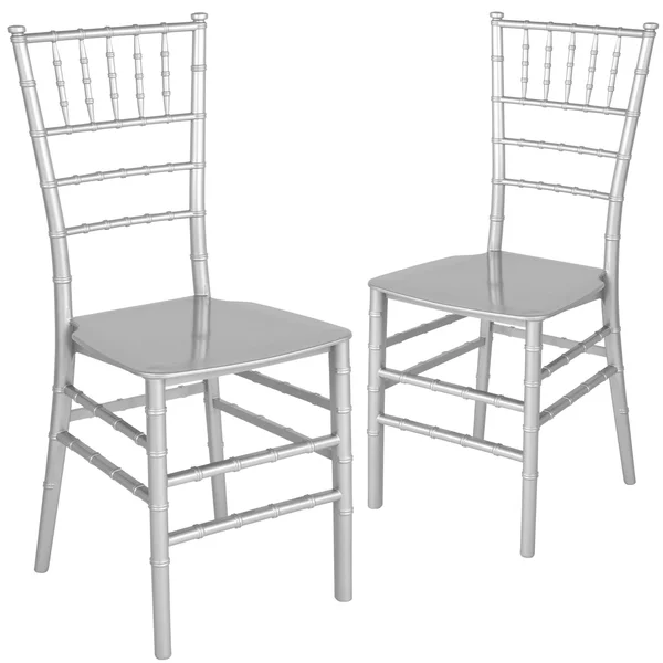 Flash Furniture 2 Pk. Hercules Series Mahogany Resin Stacking Chiavari Chair