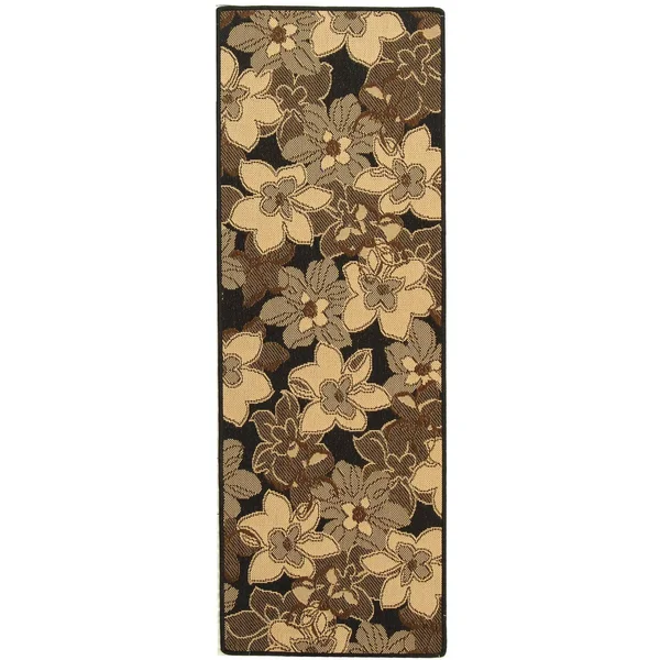 Safavieh Courtyard Cy4022D 5&3x22 x 7&7x22 Black Natural - Brown Area Rug