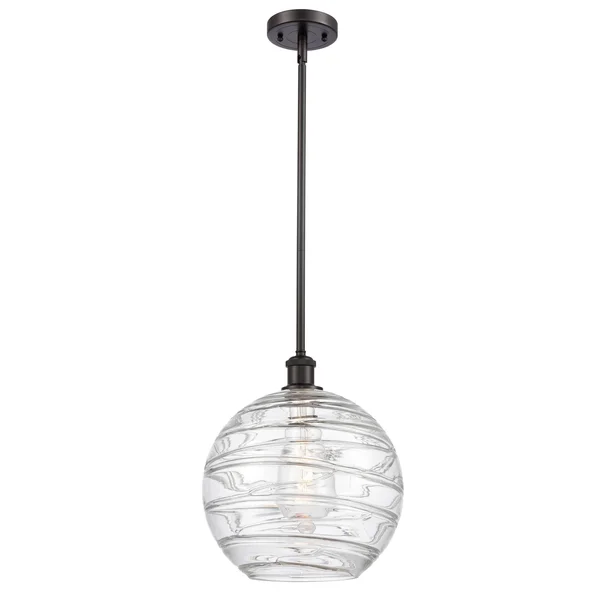 516-1s-ob-g1213-12-led-innovations Lighting-X-Large Deco Swirl - 12 inch 3.5W 1 LED Pendant Oil