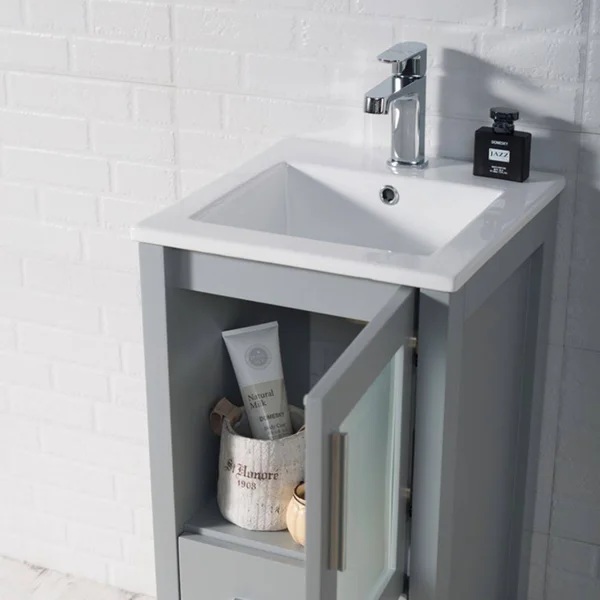 Blossom Sydney 16x22 Vanity Set with Mirror Metal Gray