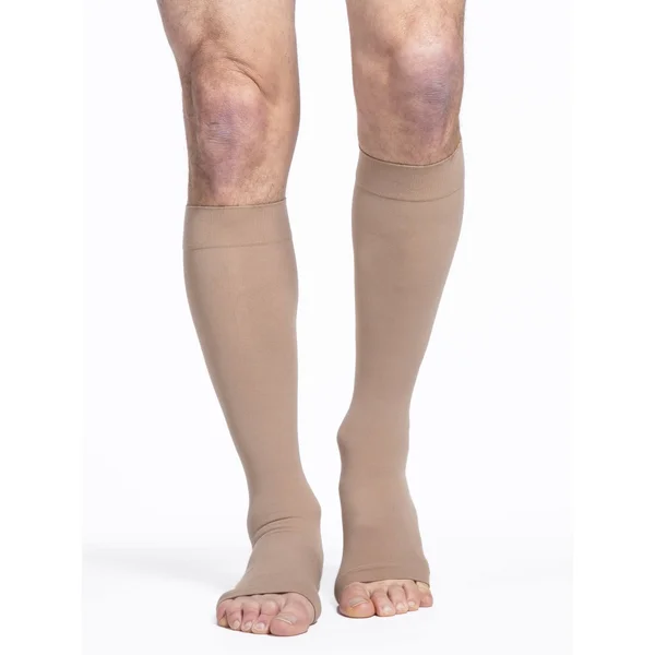 Sigvaris Cotton Knee High, Open Toe