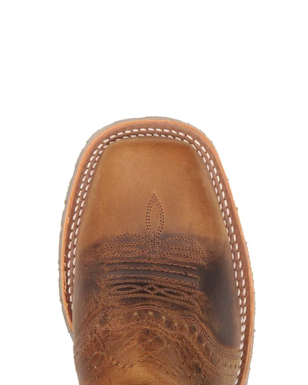 Double H Men's Wide Square Toe Ice Roper - Brown