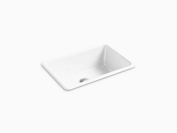 Kohler 5708-0 Iron/Tones 27x22 x 18-3/4x22 x 9-5/8x22 Top-/Under-Mount Single-Bowl Kitchen Sink