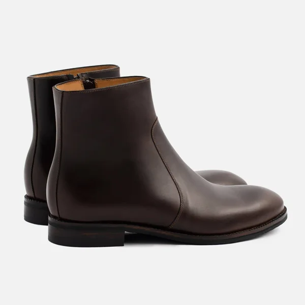 Beckett Simonon Easton Side-Zip Boots - Pull-Up - Brown, Size 12, Men's Boot