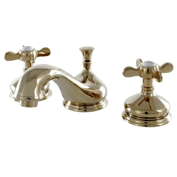 Kingston Brass KS1168BEX Widespread Lavatory Faucet, Satin Nickel