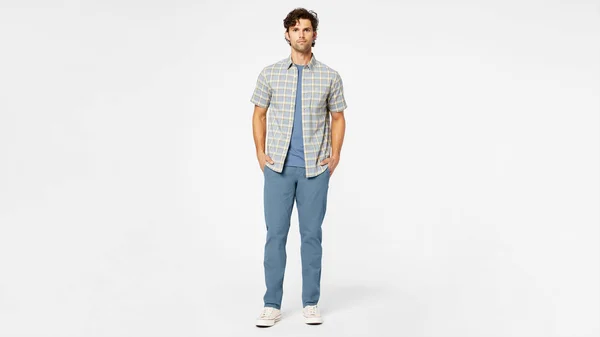 Dockers Alpha Khakis - Slim Fit Pants, Men's, Blue 30 x 32