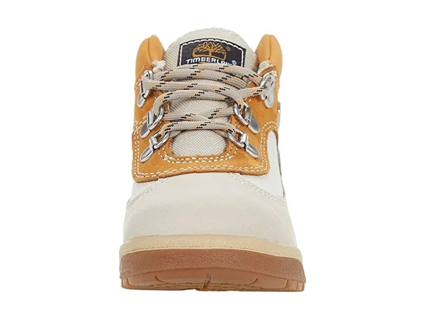 Timberland Kids Leather/Fabric Field Boot Boys Shoes 9481453 - 8.5 Toddler M, Beige