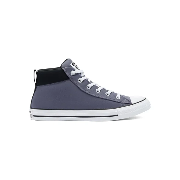 Converse Men's Chuck Taylor All-Star Street Mid Casual Shoes in Blue/Light Carbon Size 12.0 - Canvas