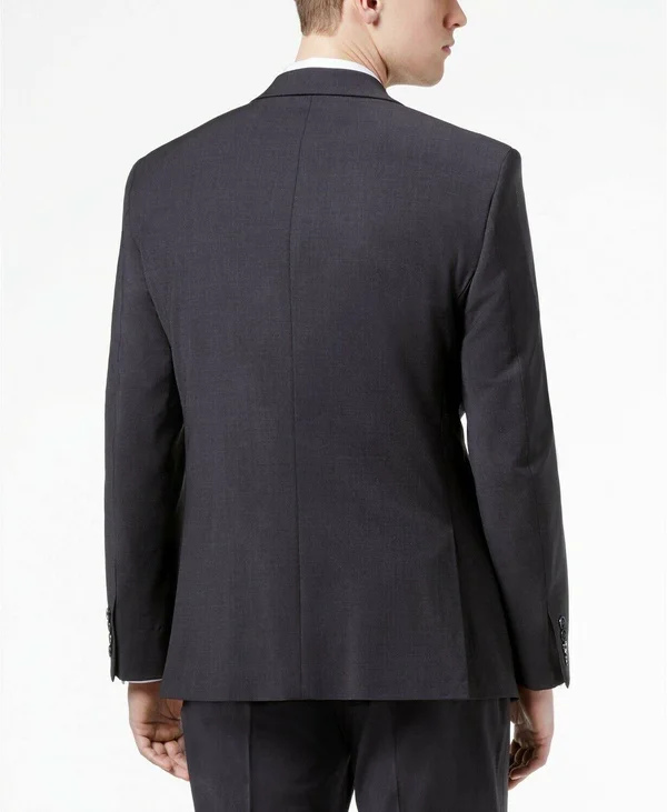 Calvin Klein Infinite Stretch Solid Slim-Fit Jacket - Charcoal