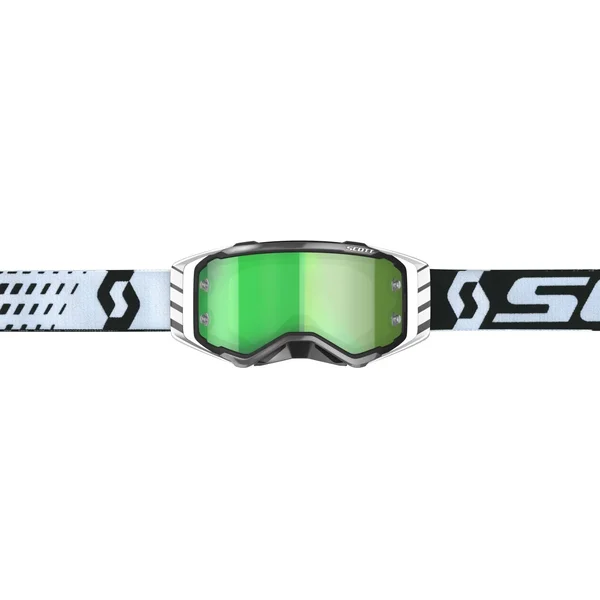 Scott Prospect Chrome Motocross Goggles - Black-White
