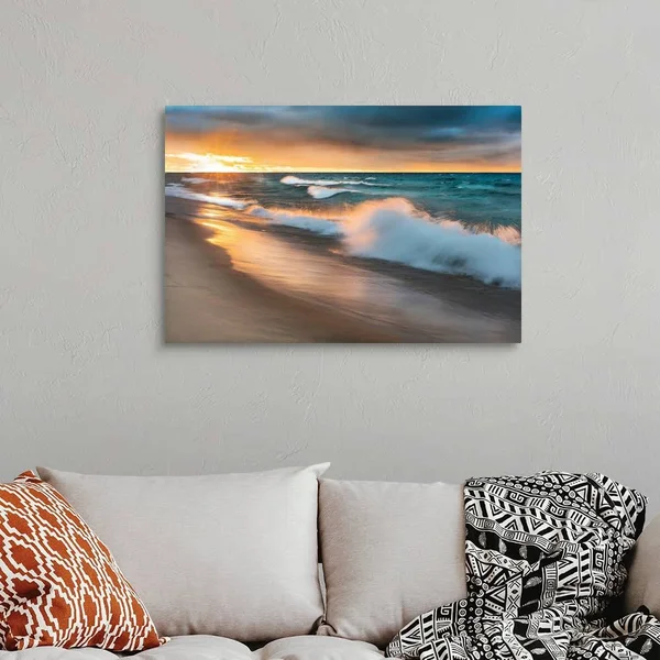 Miners Beach Light, Canvas Wall Art, 36x24, Great Big Canvas