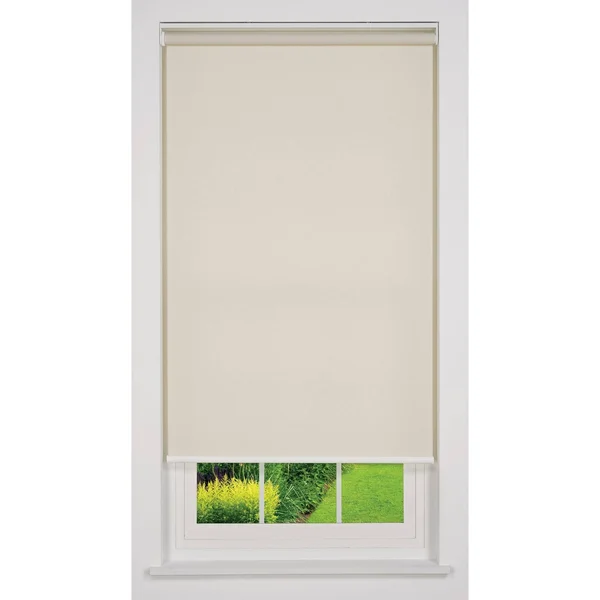 Linen Avenue Cordless Light Filtering Roller Shade - Beige 56 W x 66 H
