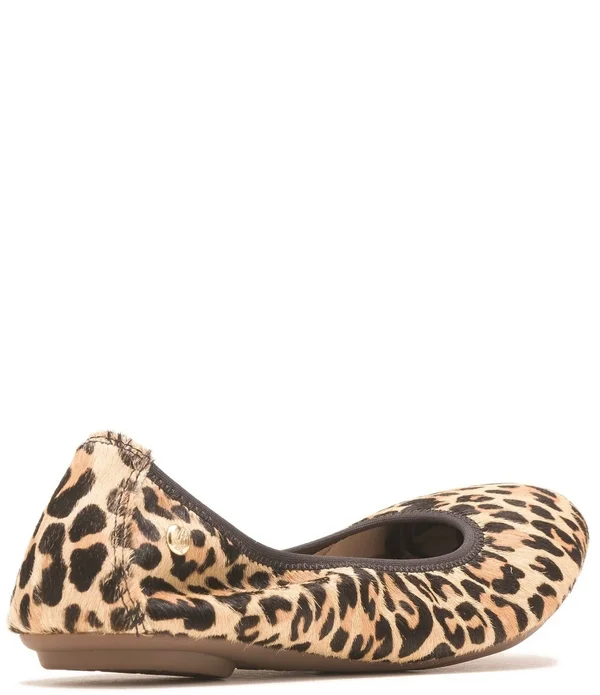 Hush Puppies Women's Chaste Ballet Flat - Size: 9.5, Leopard Calf Hair