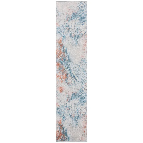 Safavieh Tulum Rug Collection TUL237A - Ivory, Dark Blue - 6' x 9'