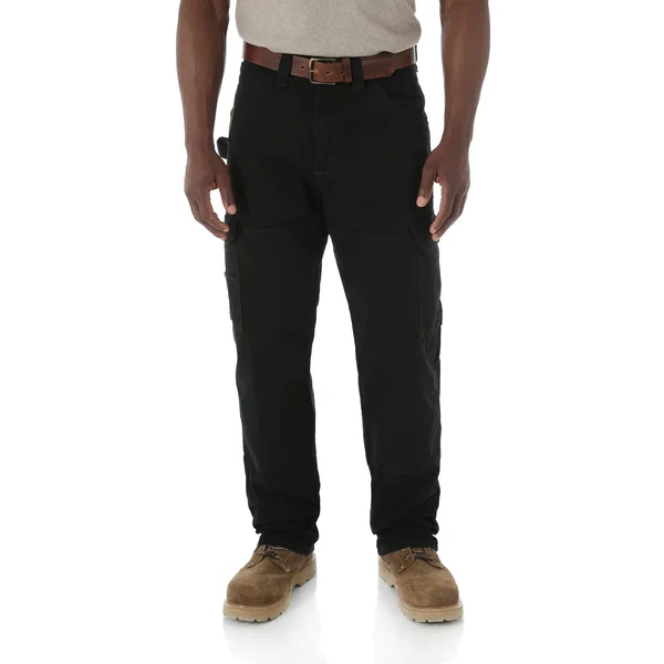 Wrangler Men's Riggs Workwear Ripstop Ranger Pant Black, 48x34