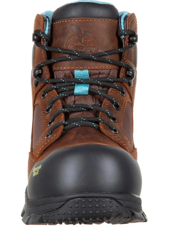 Georgia Boot Blue Collar Women's Composite Toe Waterproof Work Boot - Size: 8, Brown
